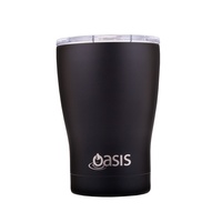 Oasis 350ml Double Wall Insulated Coffee Travel Cup Matte Black