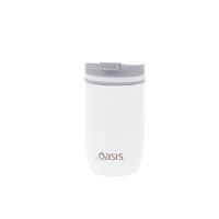 Oasis 300ml Stainless Steel Double Wall Insulated Travel Cup White