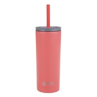 Oasis 600ml Super Sipper Insulated Tumbler w/ Silicone Head Straw Coral