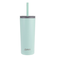 Oasis Super Sipper Insulated Tumbler w/ Silicone Straw 600ML Mint