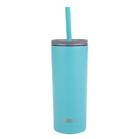 Oasis 600ml Super Sipper Insulated Tumbler w/ Silicone Head Straw Turquoise