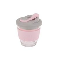 Oasis Borosilicate Glass Eco Cup Pink 8oz 227ml