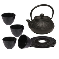 Teaology Japanese Style Cast Iron Tea Pot Set
