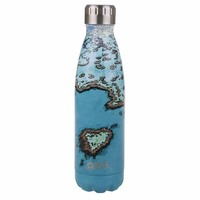 Oasis 500ml Stainless Steel Double Wall Insulated Drink Bottle Heart Reef