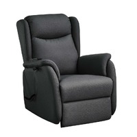 Hobart Electric Recliner Lift Chair Black Leather