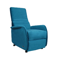 Tully Pushback Recliner Chair Blue