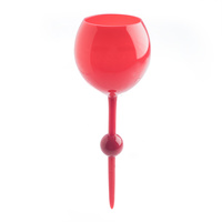 Beach Glass Red Rum Float Stick