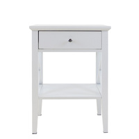 Long Island 1 Drawer Side Table White