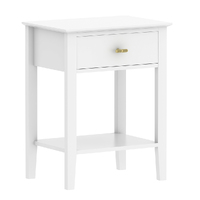 Harper 1 Drawer Side Table White