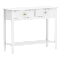 Harper 2 Drawer Console Table White