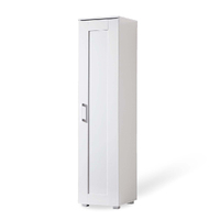 Montreal White Display Storage Cabinet - Single Door 