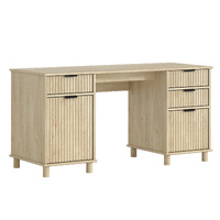 Sorrento Desk With Drawers - Swedish Oak