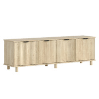 Sorrento 4 Door TV Unit 180cm - Swedish Oak