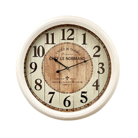 Antique Metal Frame Wall Clock 62cm