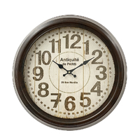 Antiquite Clock French Country Metal Frame Wall Clock 47cm