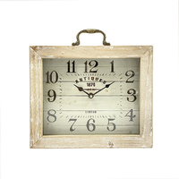 Classical Wooden Square Table Clock 30cm