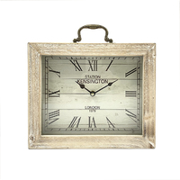 Classical Wooden Square Table Clock 30cm