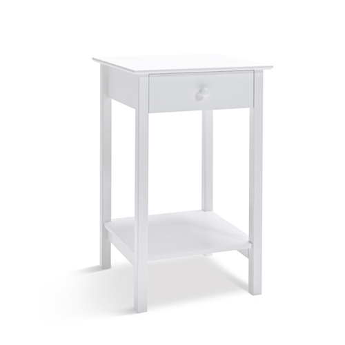 Franco Bedside Table White