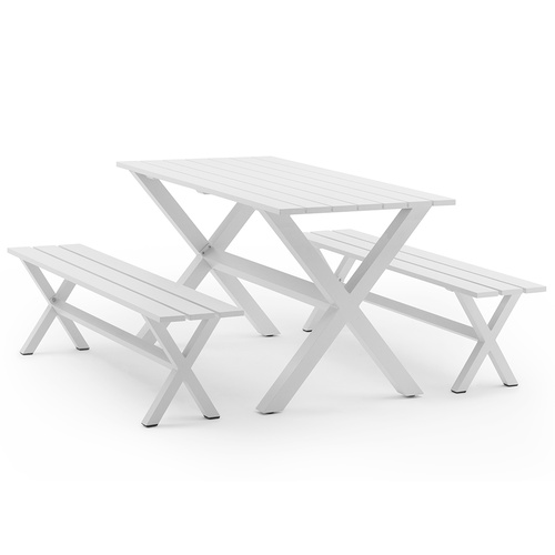 Manly 4 Seater Outdoor Dining Bench & Table Set