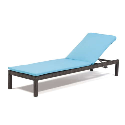 Arthur PE Rattan Outdoor Sun Lounge w/ Cushion