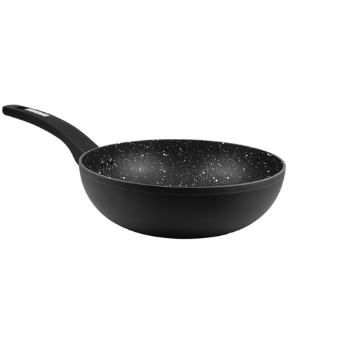 Marburg forged wok 28x7.5cm xylan non stick coating with white dot