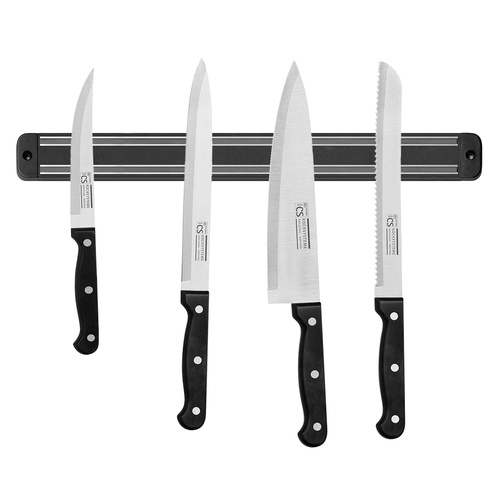 STAR Set of 5 Knife Set w/ Magnetic bar Knives Stainless Steel Blade
