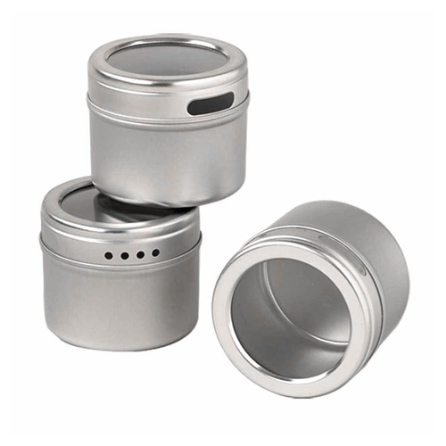 Appetito Magnetic Spice Cans with Window