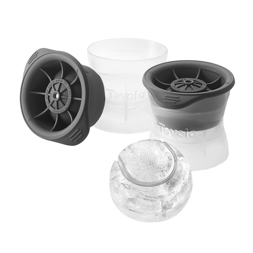 Set of 2 Tovolo Tennis Ball Ice Mould Charcoal