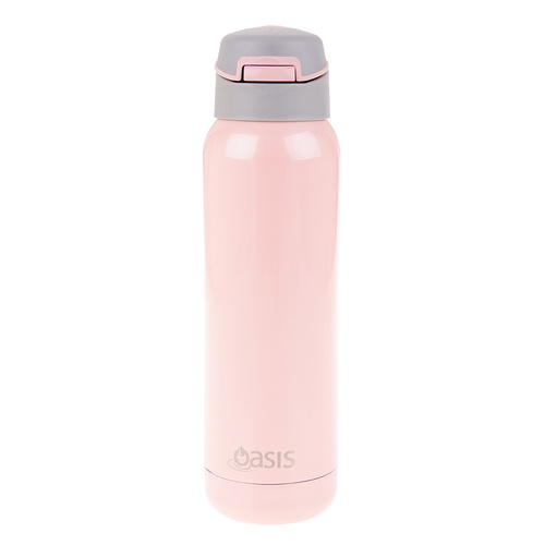 Oasis 500ml Stainless Steel Insulated Sports Bottle w/ Straw Soft Pink