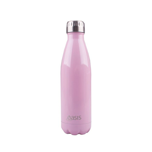 Oasis Stainless Steel Double Wall Insulated Drink Bottle 500ml Powder Pink