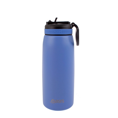 Oasis Stainless Steel Double Wall Insulated Sports Bottle w/ Sipper Straw 780ML Lilac