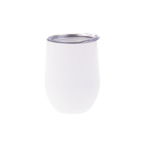 Oasis 330ml Stainless Steel Double Wall Wine Tumbler White