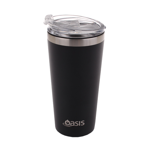 OASIS 480ml Double Wall Insulated Stainless Steel Mug Black