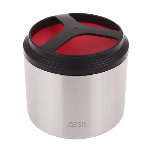 Oasis 1L Stainless Steel Insulated Food Container Jar Watermelon