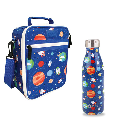 Outer Space Lunch Bag and Oasis Bottle Set