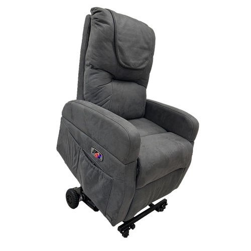 Nason Electric Recliner Lift Chair with Wheels Dark Grey
