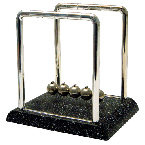 Newton's Cradle with Marble Look Base