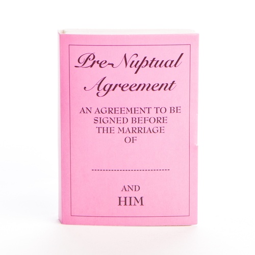 Hens Night Pre-Nuptial Agreement Accessory