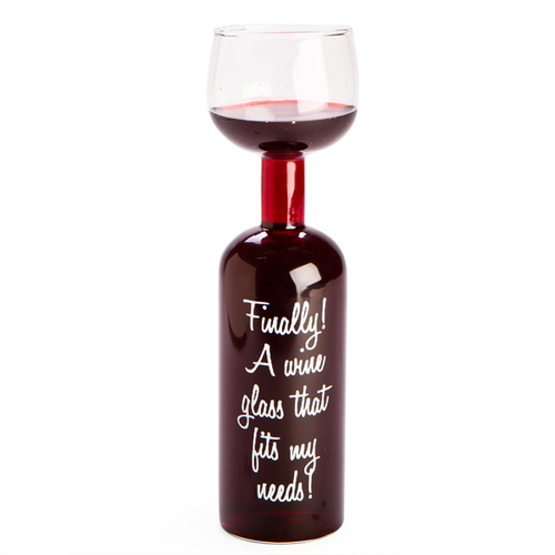 The Wine Bottle Glass Holds 750ml 