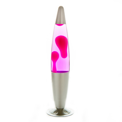 Peace Motion Lamp Silver Pink