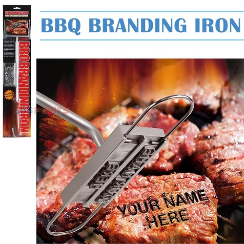 Custom BBQ Branding Iron with Changeable Letters DIY lettering Customize Beef