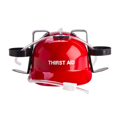 Drinking Hat Thirst Aid Red