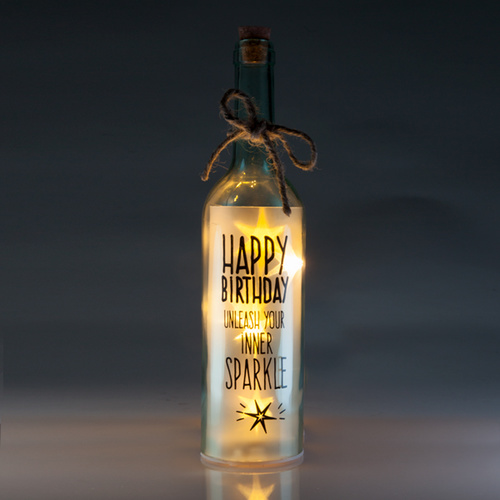 Wishlight Bottle Happy Birthday Night Light 