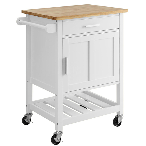 Denver Kitchen Trolley 1 Drawer 1 Door White