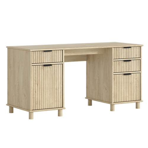 Sorrento Desk With Drawers - Swedish Oak