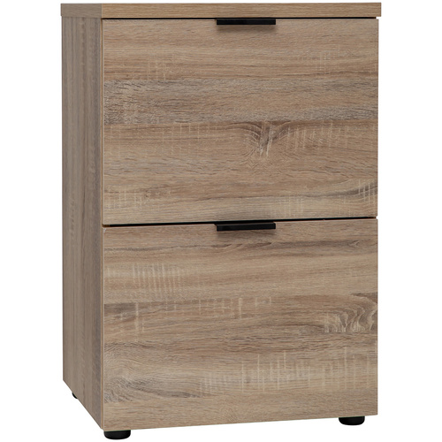 Rico 2 Drawer Filing Cabinet Light Sonoma Oak