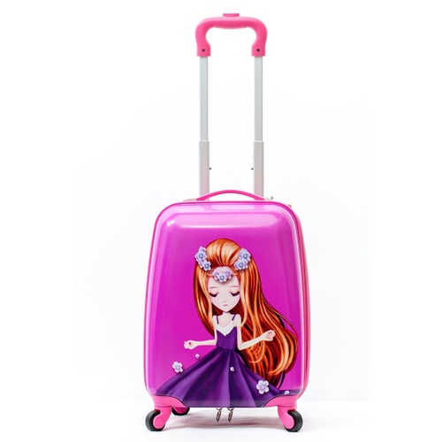 SkyAir Carry On 4 wheel cartoon kid trolley travel suitcase Dancing Girl
