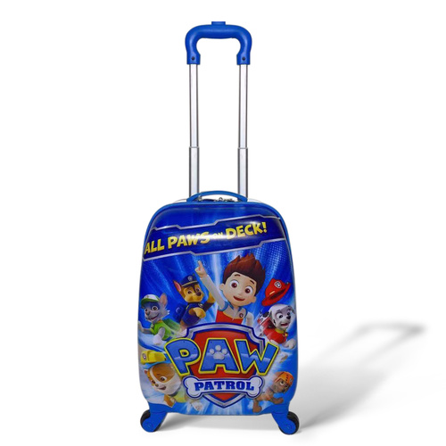 SkyAir Carry On 30L Kids Suitcase Travel Trolley 4 Wheels Blue