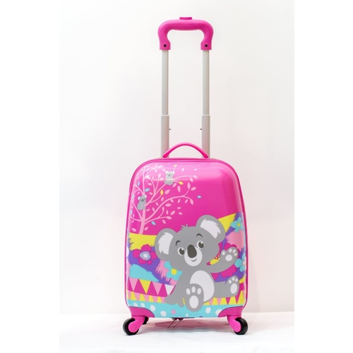 SkyAir Carry On 4 wheel cartoon kid trolley travel suitcase Koala